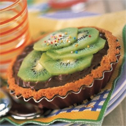 Tarte aux kiwis et au chocolat