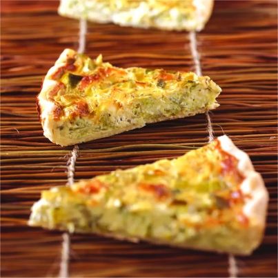 Tarte aux poireaux et au chèvre