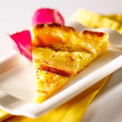 Tarte reblochon au cumin