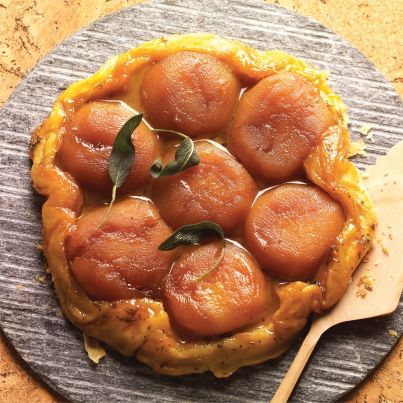 Tarte Tatin aux Pommes et à la Sauge