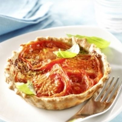 Tarte à la tomate et moutarde aux flocons d'avoine