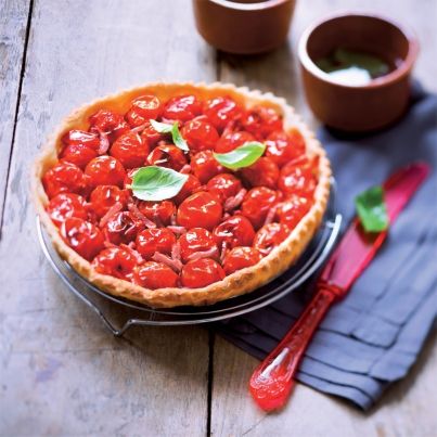 Tarte aux tomates cerises