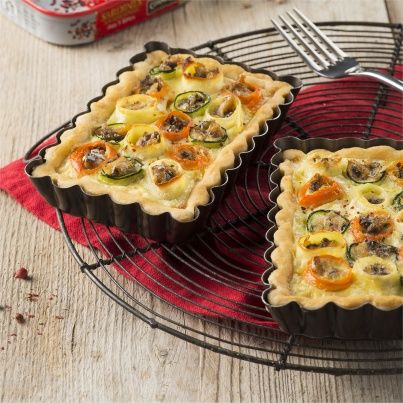 Tartelettes de fleur de légumes et Sardines aux 5 baies