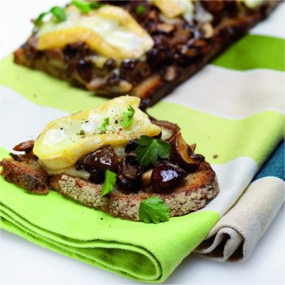 Tartine de Reblochon aux champignons