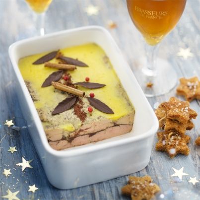 Terrine de foie gras cacao et épices