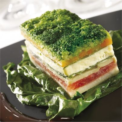 Terrine de légumes au Chaource
