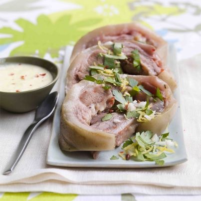 Tête de veau poulette, gremolata au citron