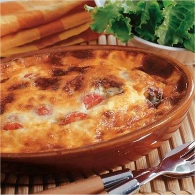 Tian de tomates cerises au Bleu de Gex du Haut-Jura
