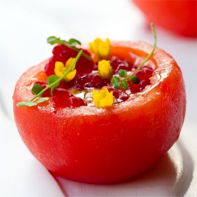 Tomate et Framboises