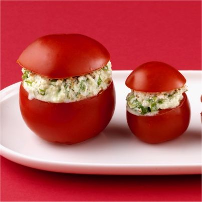 Mini tomates farcies au fromage frais