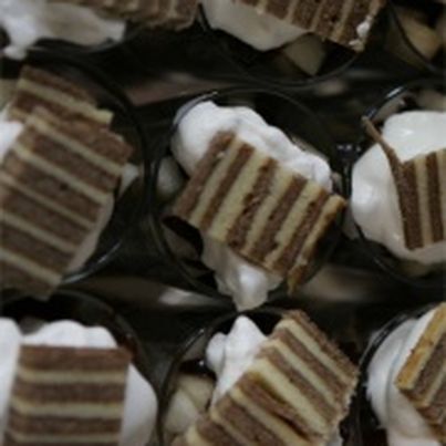 Triffle de poires au fudge et Spekkoek