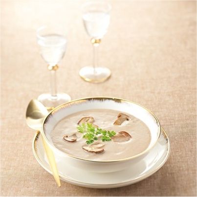 Velouté de Châtaignes aux Champignons des Bois