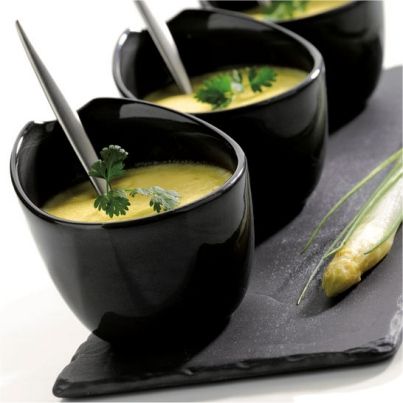 Verrine de mousse d'asperges