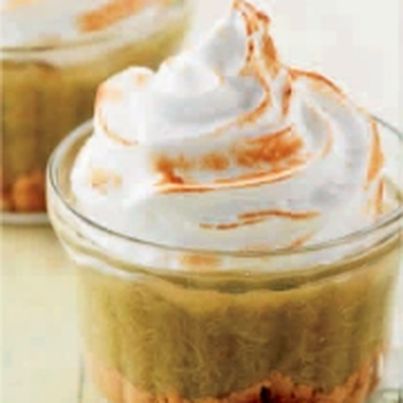 Verrine de Rhubarbe Meringuée