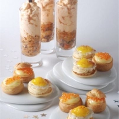 Verrines de mousse de sardines aux tomates épicées