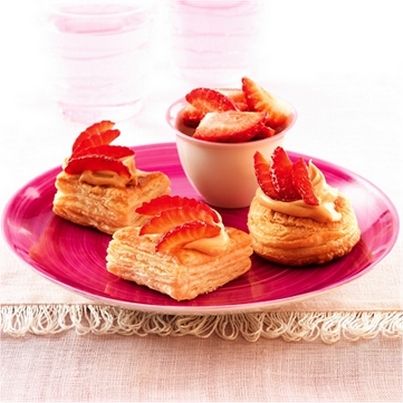 Vol-au-vent fraises et mascarpone