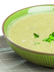 Soupe de pois cassés au foie croustillant
Photo : © Editions du Gerfaut